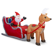 Airpower Jumbo Santa Sleigh Reindeer 3m – thumbnail