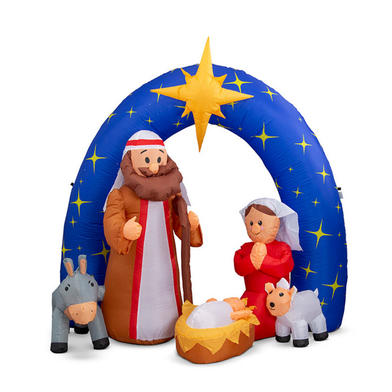 Ronis Airpower Nativity Night Scene 2m