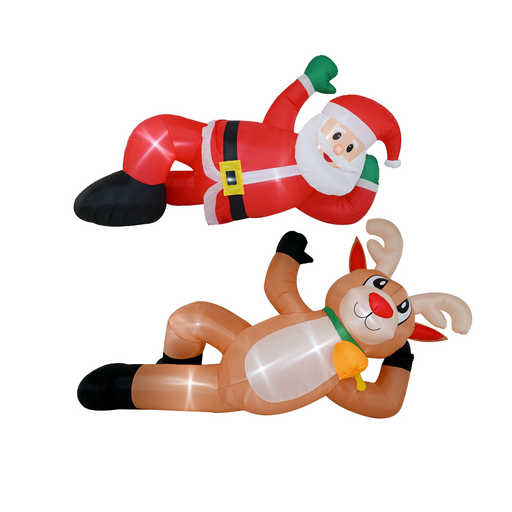 Ronis Airpower Lying Santa 240cm/Reindeer 300cm