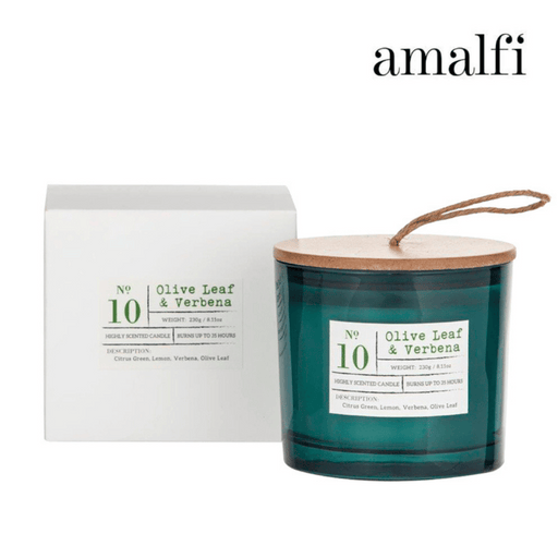 Ronis Amalfi Olive Leaf and Verbena Scented Candle Jar