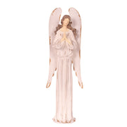 White polyresin angel table top decoration 43cm Christmas décor