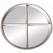 Ronis Angelina Panelled Mirror 100x100cm Wood Grain