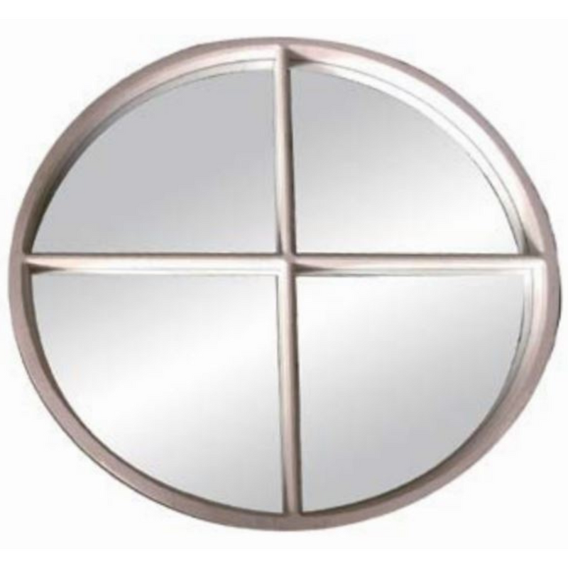 Ronis Angelina Panelled Mirror 100x100cm Wood Grain