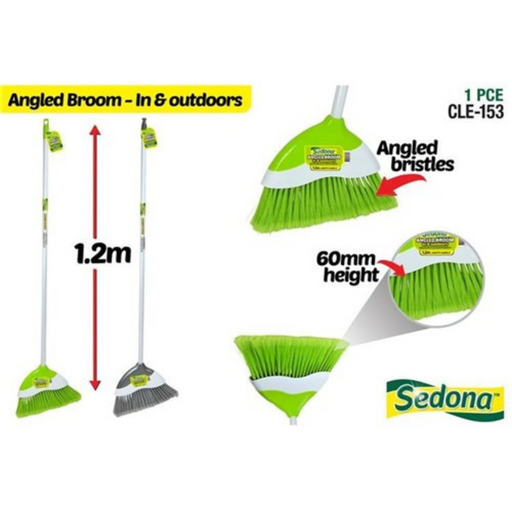 Ronis Angle Head Broom 1.2m Sedona 2 Asstd