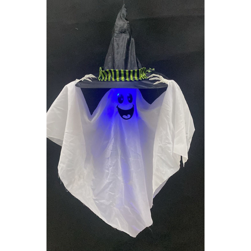 Animated Floating Hanging Ghost Battery Operated 85cm – spooky Halloween decoration with lights, sound, and motion