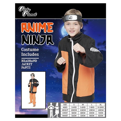 Ronis Anime Ninja Costume XLarge