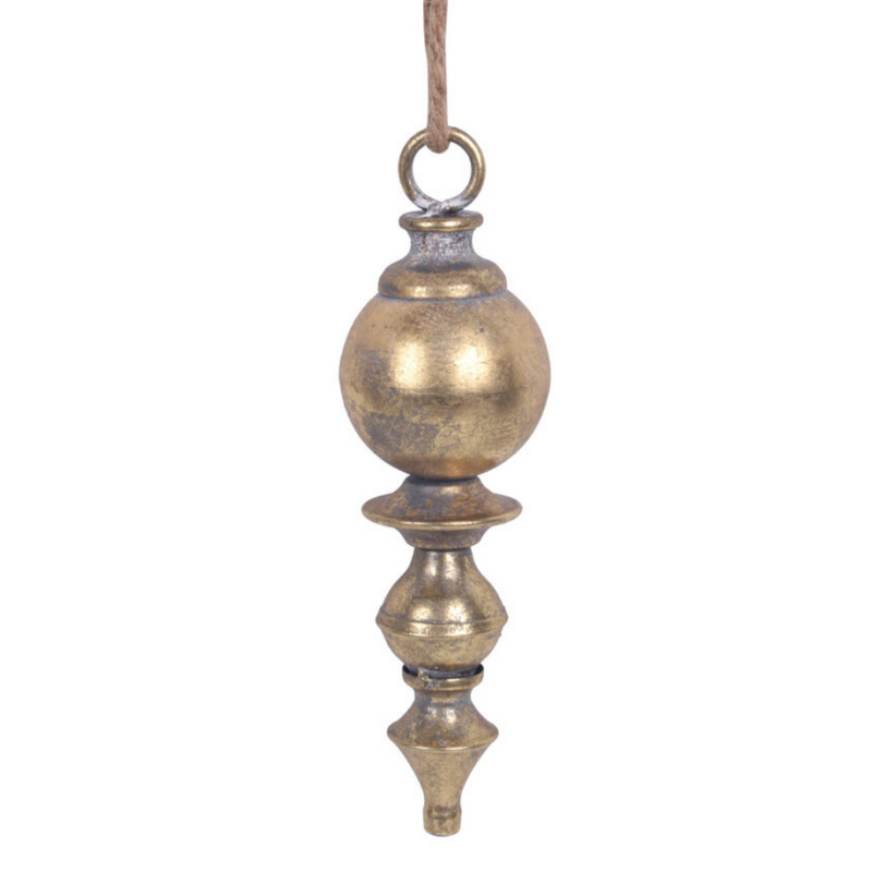 Ronis Antique Gold Metal Finial 24cm
