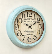 Ronis Antique Large Wall Clock 46x46x8cm Blue