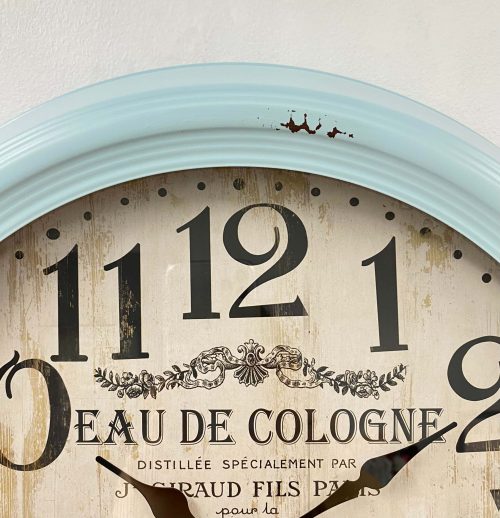 Ronis Antique Large Wall Clock 46x46x8cm Blue