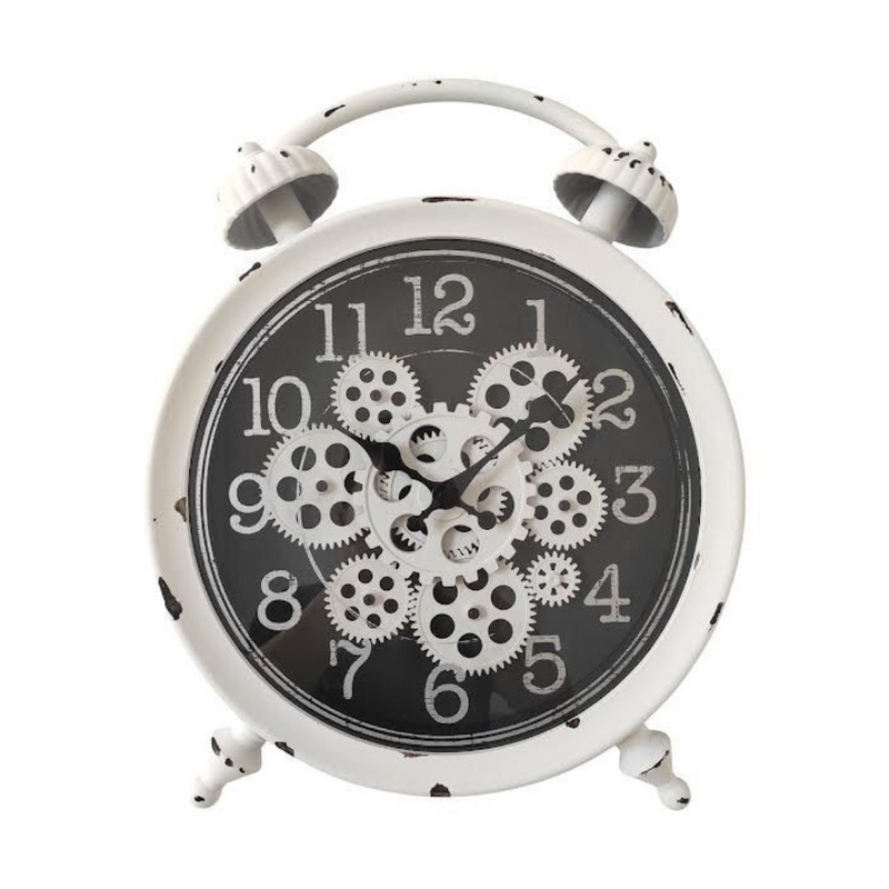 Ronis Antique Clock 40cm White