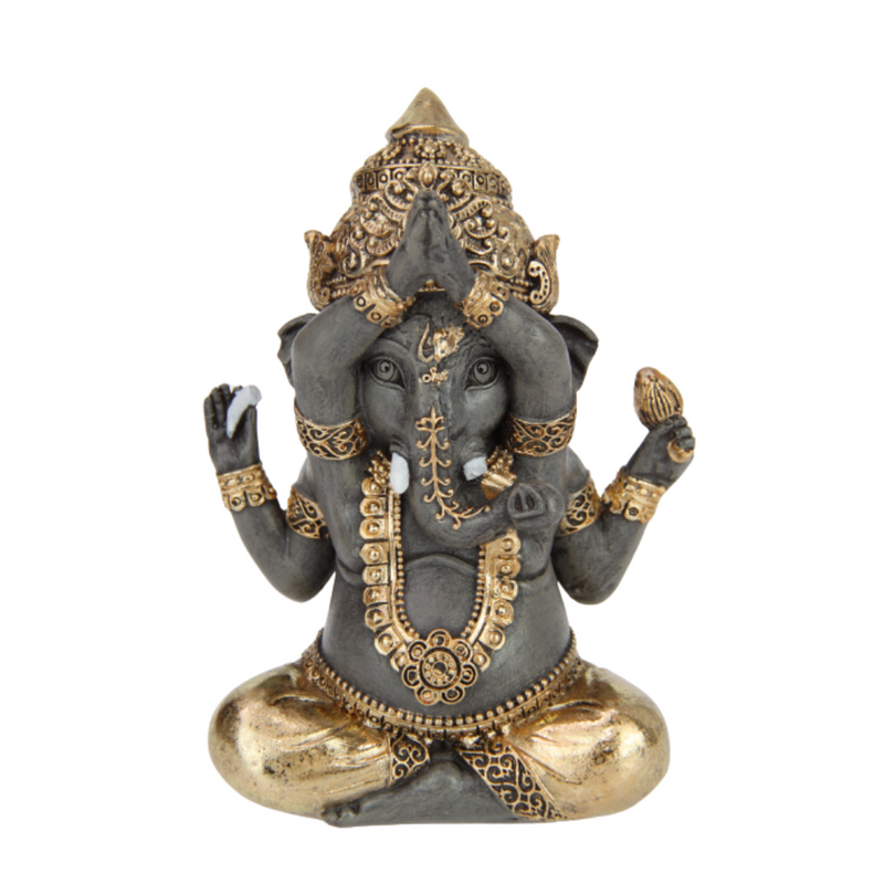 Ronis Antique Gold Ganesh 15cm Assorted