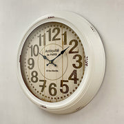 Ronis Antiquite Clock French Country Metal Frame Wall Clock 46x46x8cm White