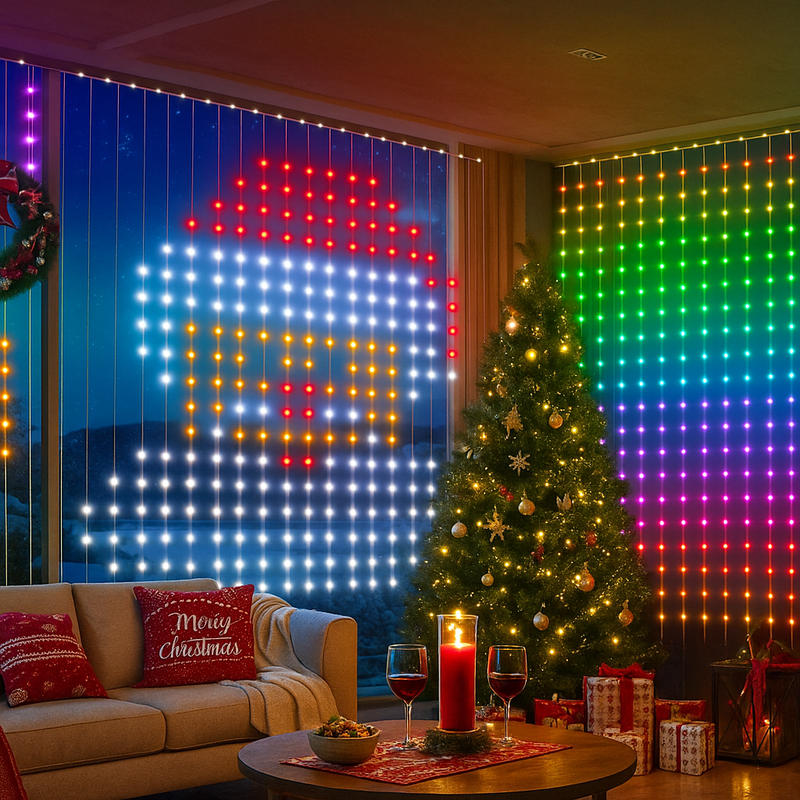 Smart acrylic reindeer with app-controlled rainbow LEDs festive display