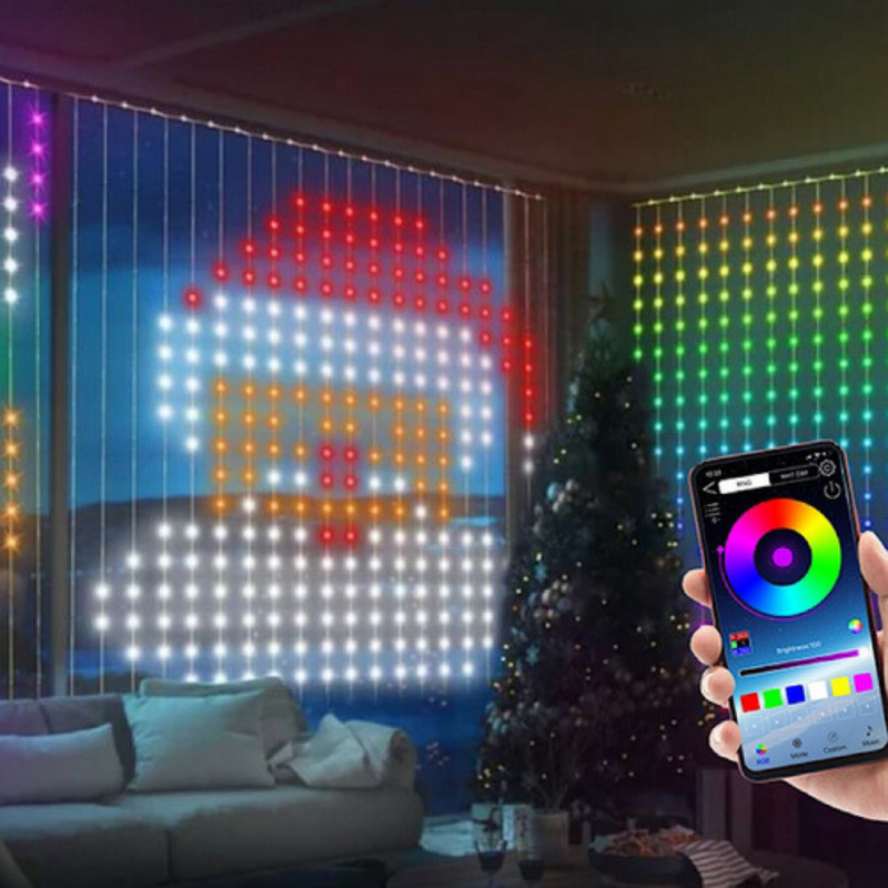 Smart acrylic reindeer with app-controlled rainbow LEDs festive display