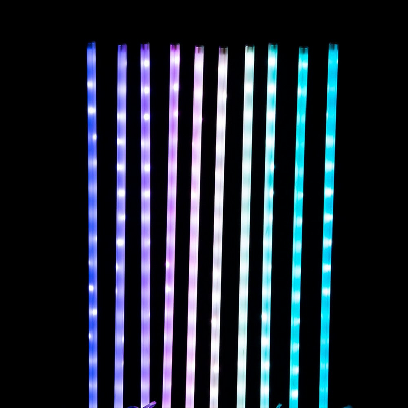 App Lightshow LED Path Poles 10pc multicolor pathway lights