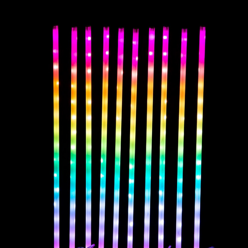App Lightshow LED Path Poles 10pc multicolor pathway lights