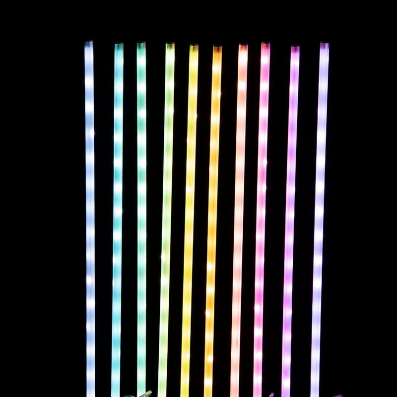 App Lightshow LED Path Poles 10pc multicolor pathway lights