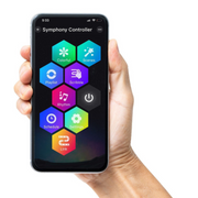 60cm app-controlled LED spinner with multicolor lightshow effects