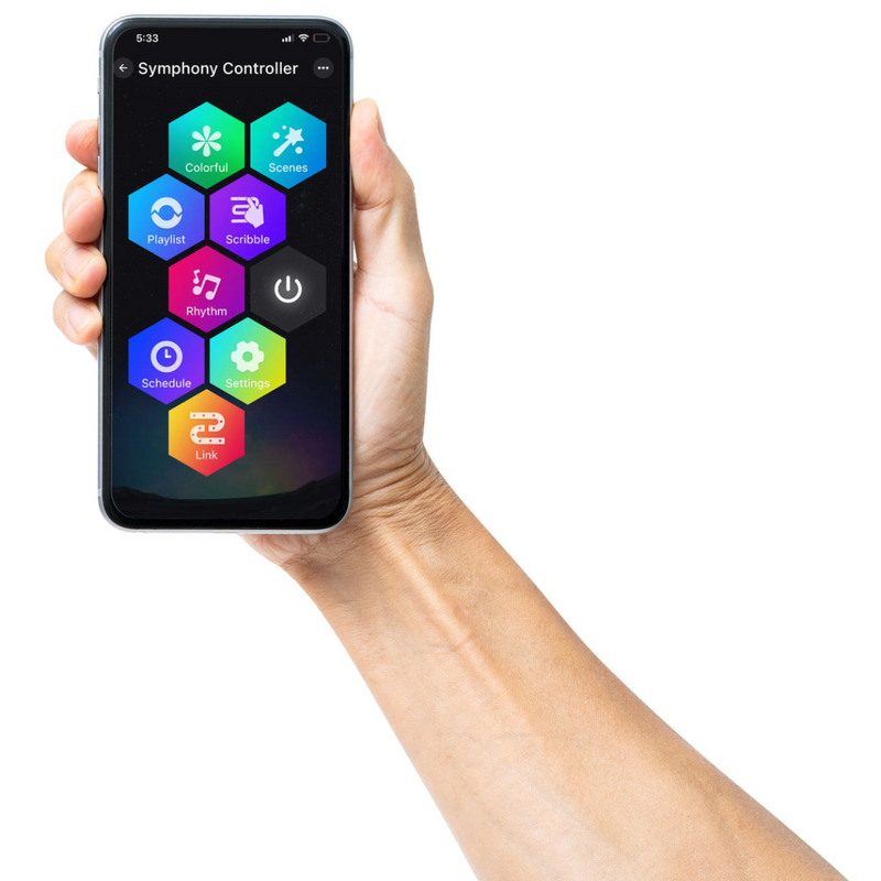 USB-powered App Lightshow Flexi Cable 10m for festive décor