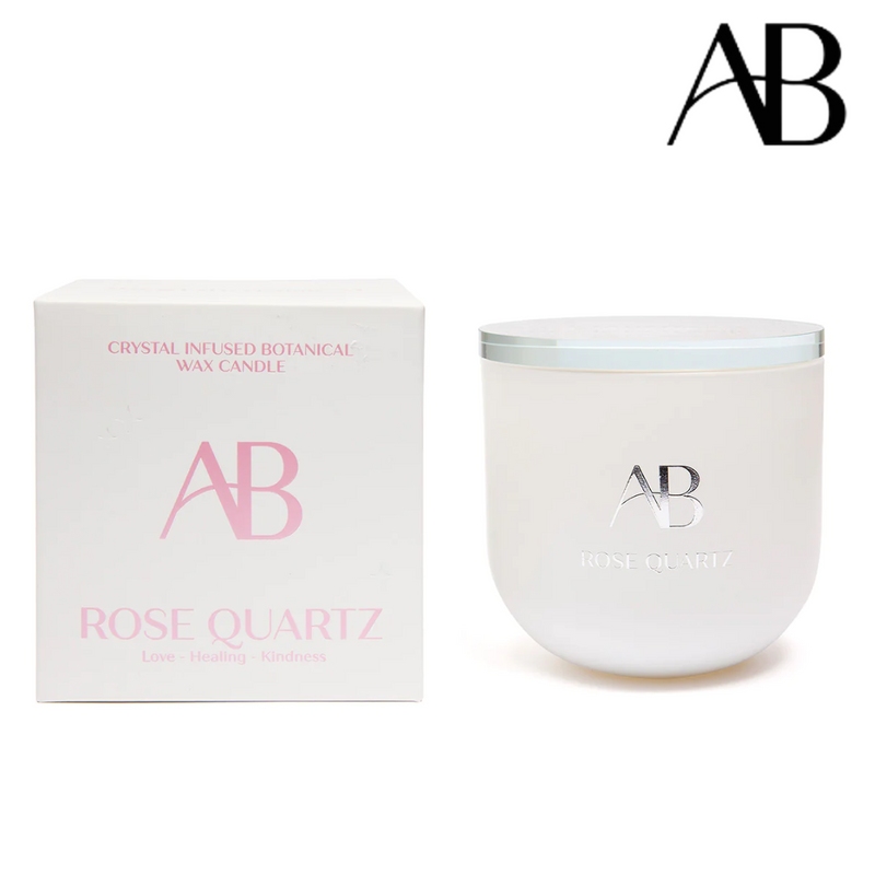 Ronis Aromabotanical Crystal Candle 340g Rose Quartz