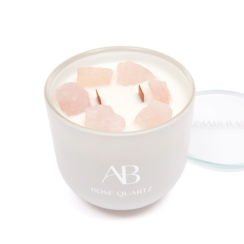 Ronis Aromabotanical Crystal Candle 340g Rose Quartz