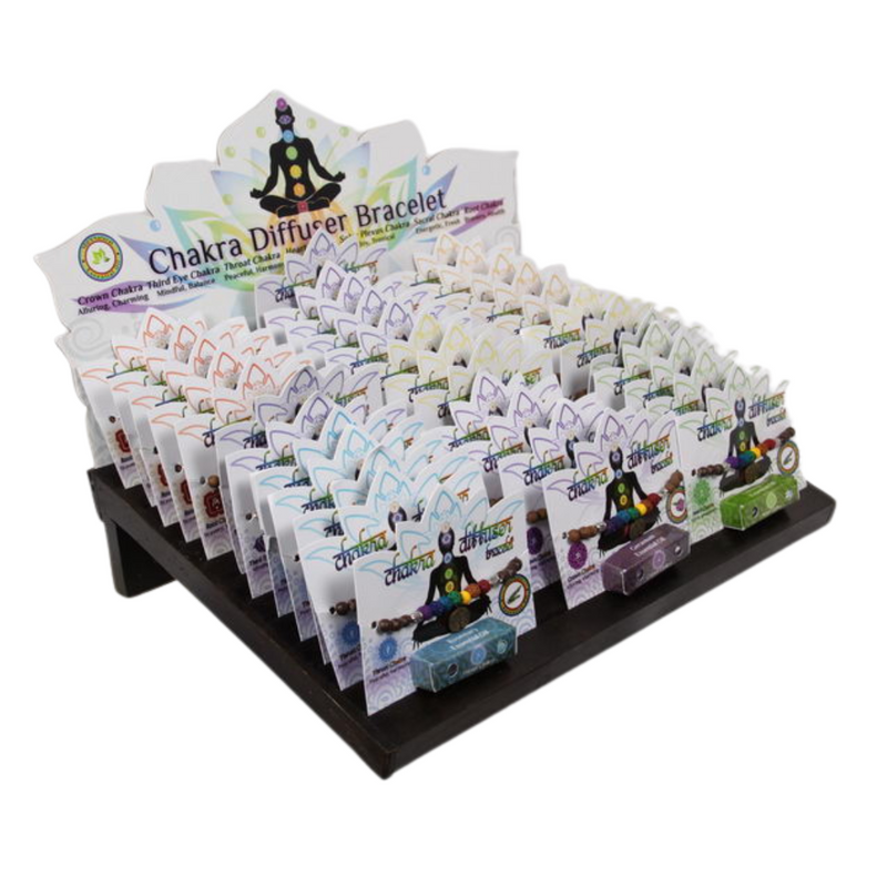 Ronis Aromatherapy Oil Diffuser Bracelet With Chakra Design Assorted