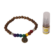 Ronis Aromatherapy Oil Diffuser Bracelet With Chakra Design Assorted – thumbnail