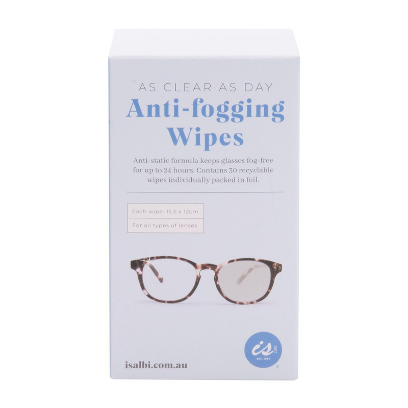 Ronis As Clear AS Day Anti-Fogging Wipes (Set of 30/16 Disp) 15.5x12cm White