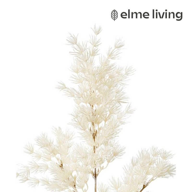 Ronis Asparagus Leaf Spray White 18x8x74cm
