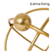 Ronis Atom Sculpture Gold 31x30x26cm