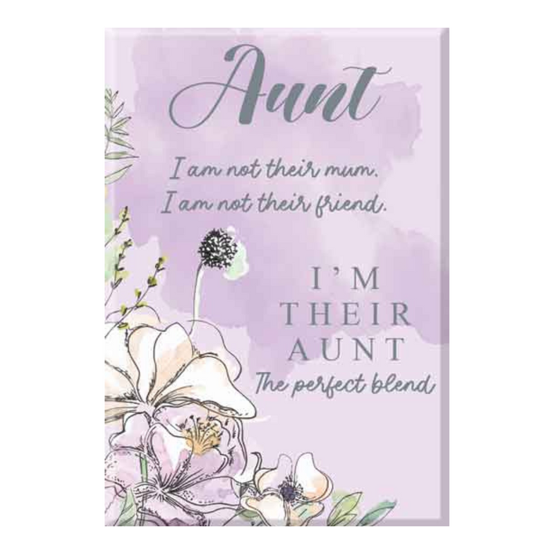 Ronis Aunt Glass Plaque