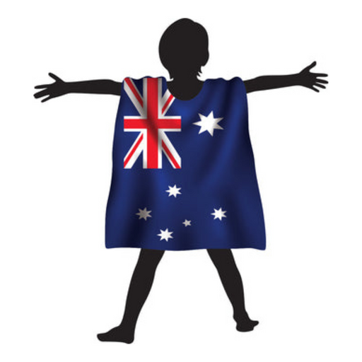Ronis Aussie Cape Flag Kids