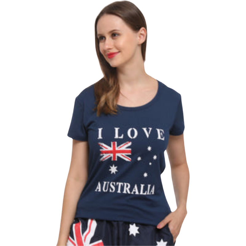 Australia Day Fitted T-Shirt - Women Sizes S/M & L/Xl