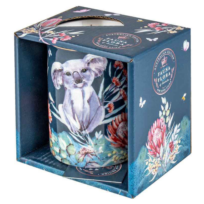 Ronis Australiana Flora Koala Mug New Bone China 360ml