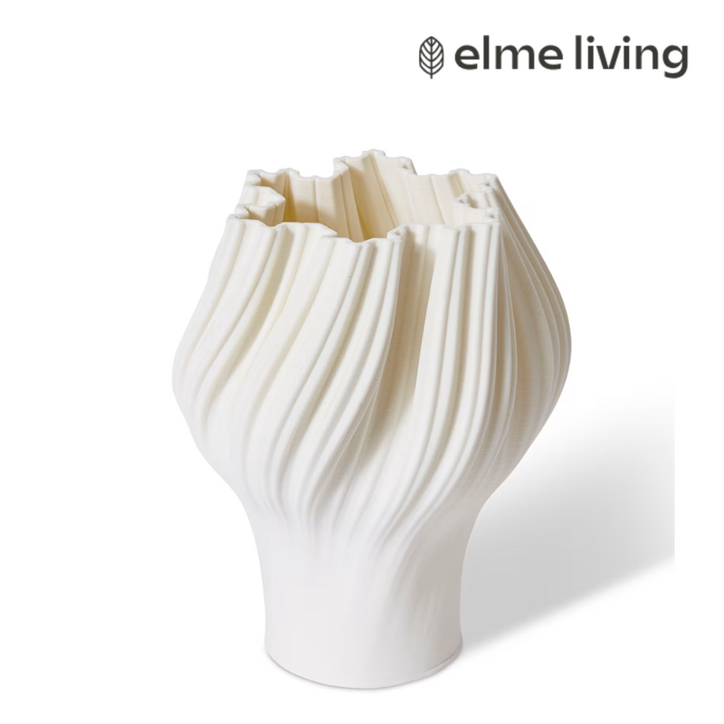 Ronis Avalon Vase White 20x20x30cm