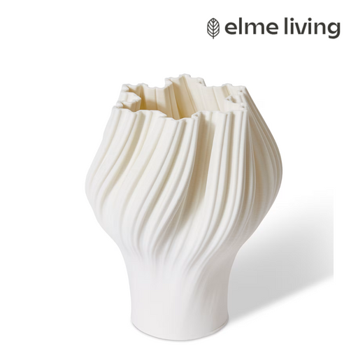 Ronis Avalon Vase White 20x20x30cm