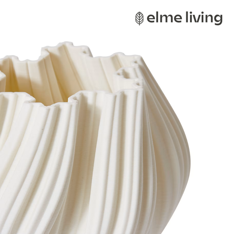 Ronis Avalon Vase White 20x20x30cm