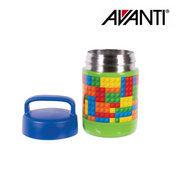 Avanti YumYum Kids Insulated Food Jar 375ml Build Block – kids stainless steel insulated food jar for school lunches