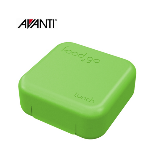 Avanti Sandwich Pod green reusable sandwich container (CDU of 6) for lunch and food storage