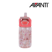 AVANTI YumYum Auto Flip Spout Tritan Bottle 450ml Rainbow – kids BPA-free water bottle with flip spout and rainbow design