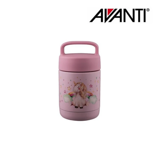Avanti YumYum Kids Insulated Food Jar 375ml Unicorn Dreaming – kids stainless steel insulated food jar for school lunches