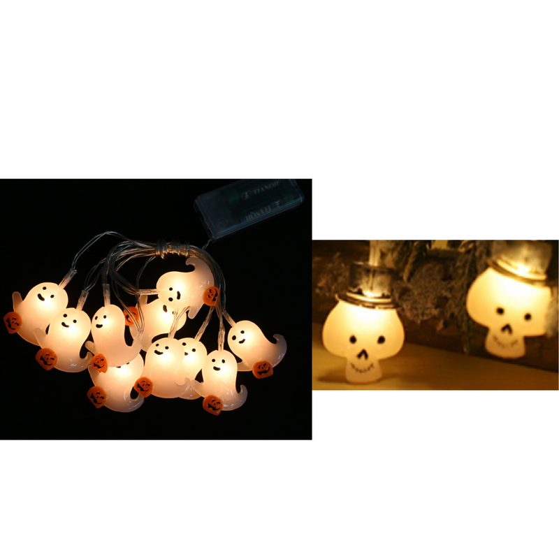 Ronis B/O Halloween String Lights 1.65M 10Pk 2 Asstd