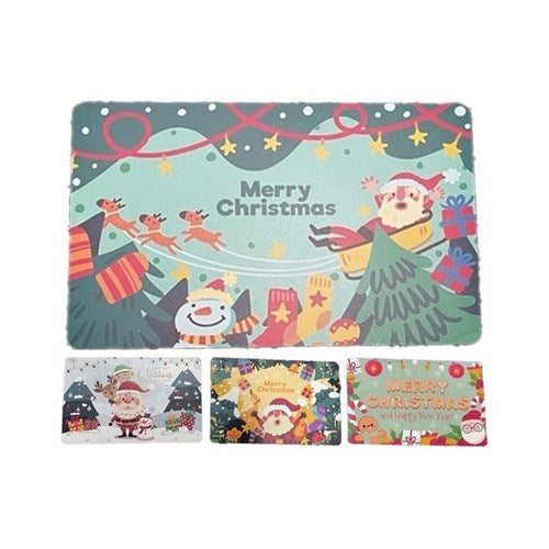 Four polypropylene placemats 435 x 285 mm, assorted festive