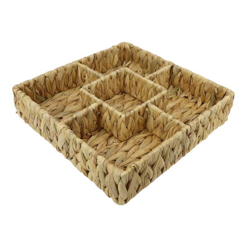 Water Hyacinth Table Decor Basket 34cm