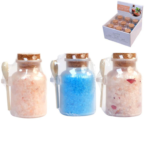 Assorted bath salts with spoon holder 260g