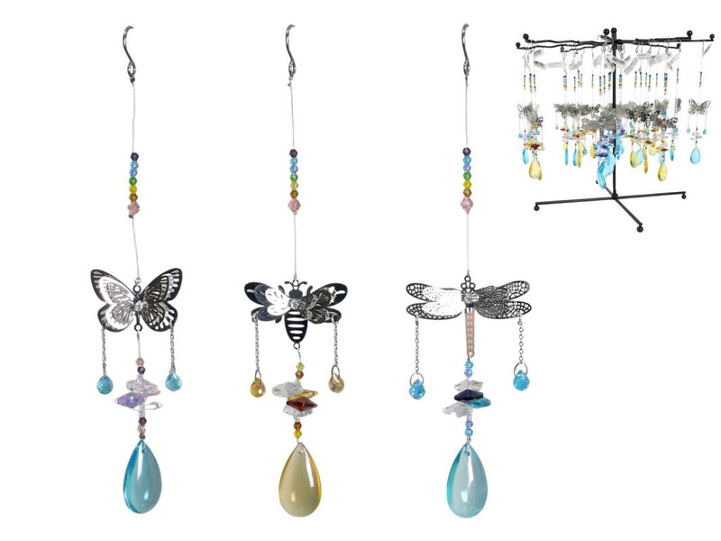 ButterFly, Dragonfly, Bee Hanger 3 Assorted 23cm