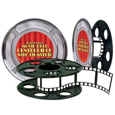 Hollywood movie reel table centrepiece