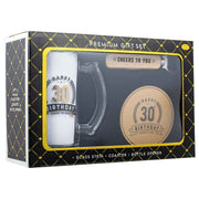 30th Birthday 490ml stein gift set with bottle opener and coaster – thumbnail