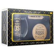 The Boss 490ml stein gift set with bottle opener and coaster – thumbnail