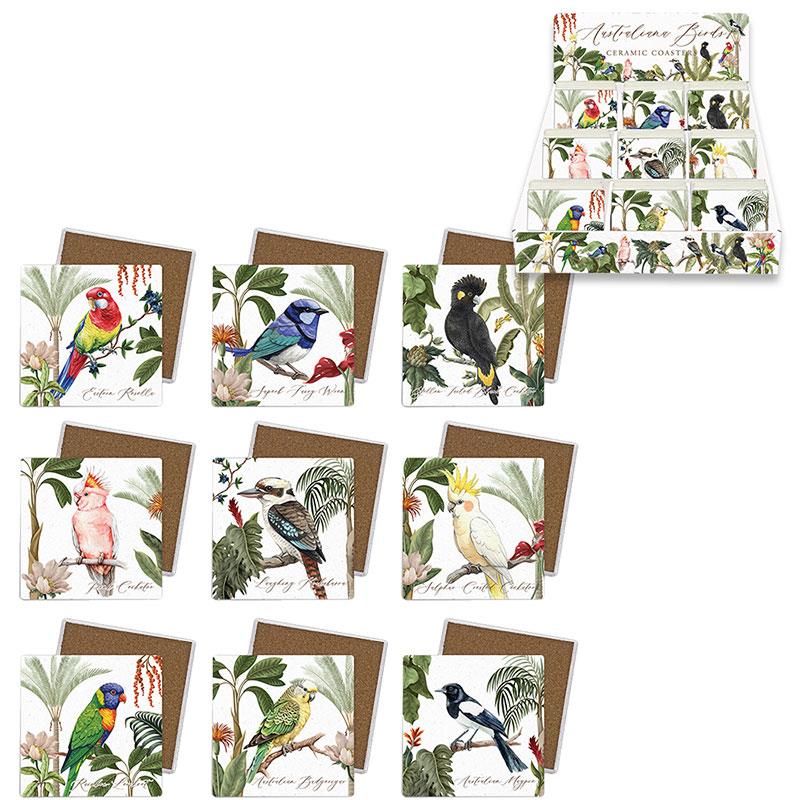 Australian bird decorative coaster